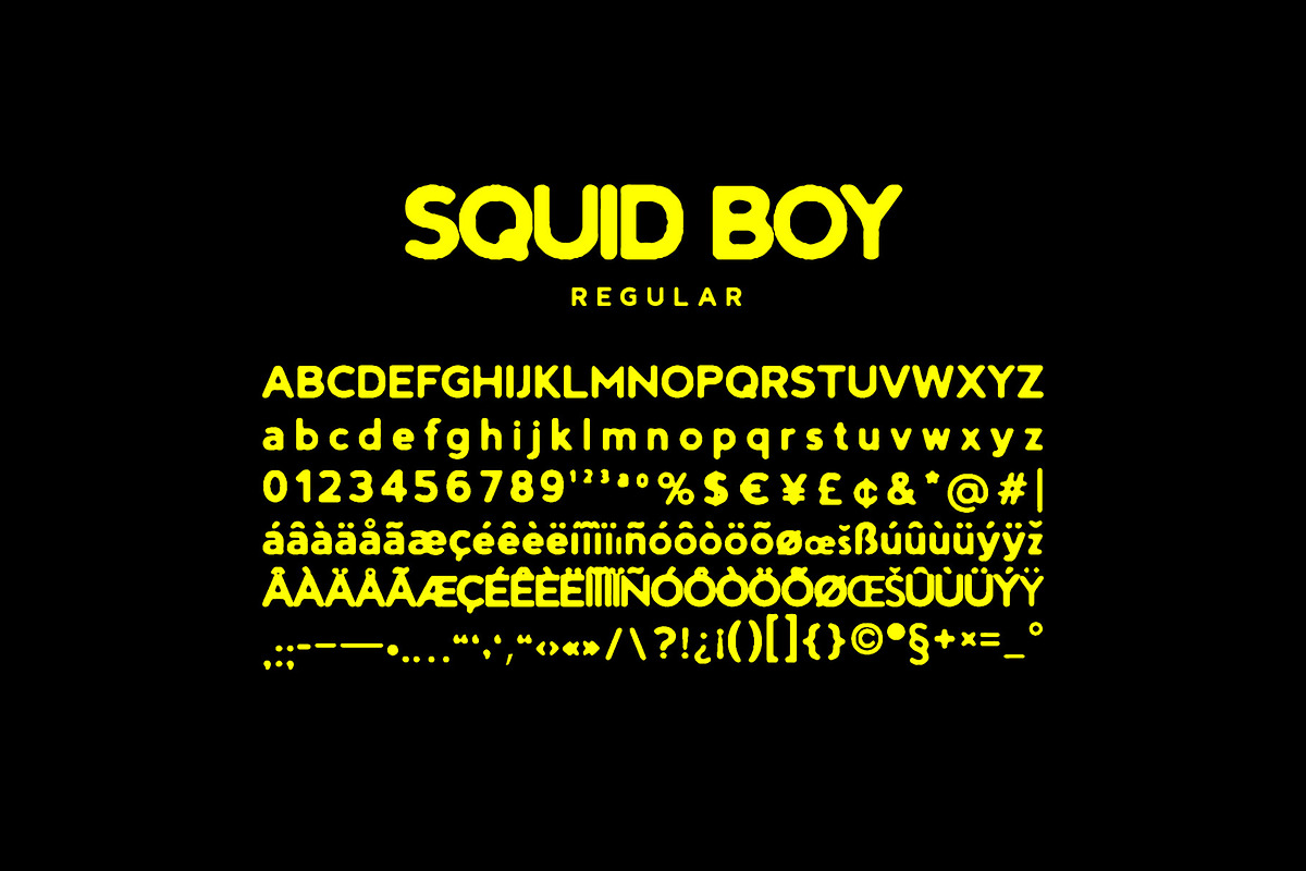 Squid Boy - Ink Bleed Sans Serif, a Font by Midnight Grim (Photo 10 of 10)