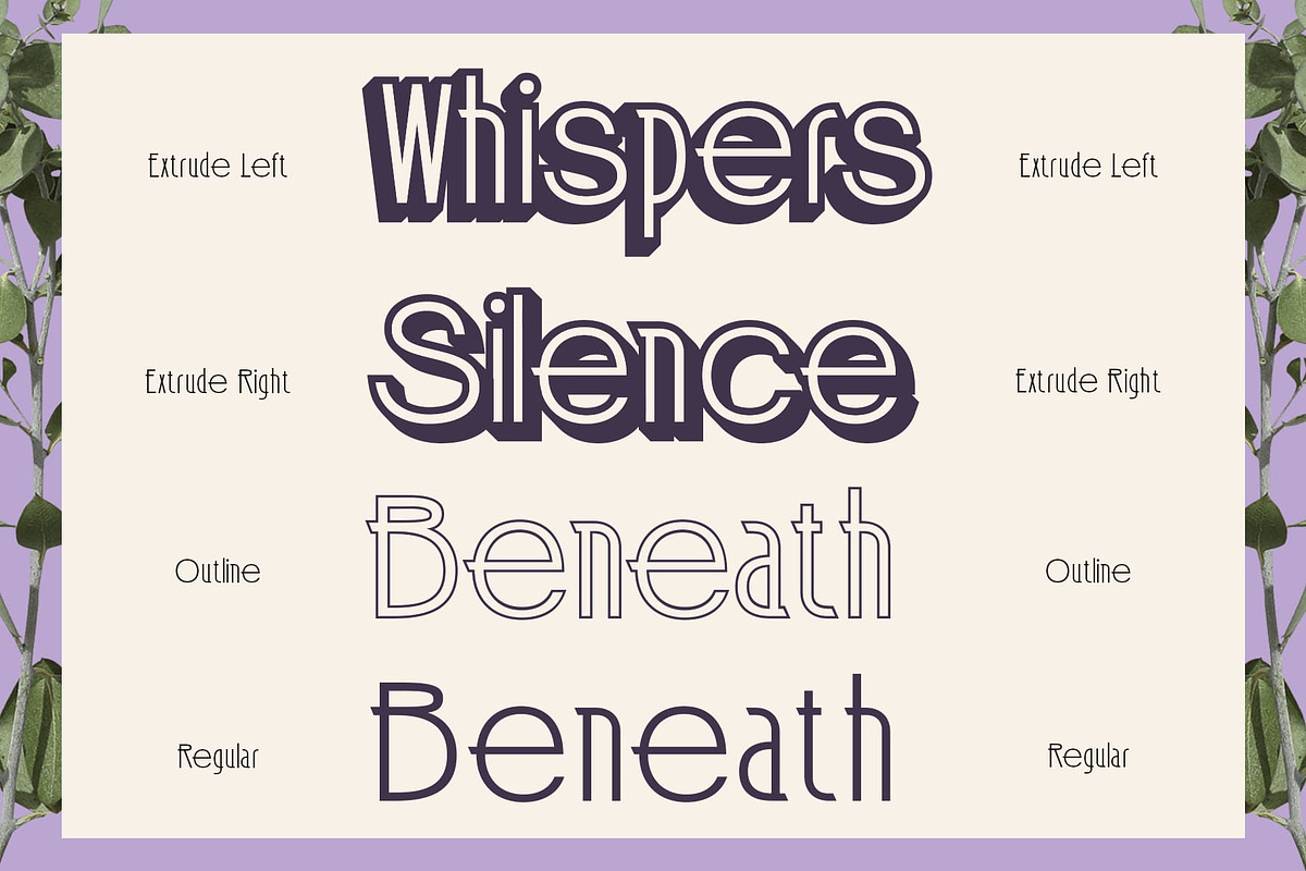 Jerio 3D, a Sans Serif Font by Craft Supply Co. (Photo 4 of 8)