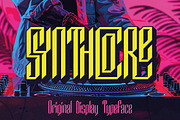 Synthcore - Fututristic Display Font, a Blackletter Font by JumboDesign (Thumbnail 1 of 5)