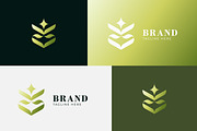 Luxury and Organic Green Leaf Logo, a Branding & Logo Template by Signatoro (Thumbnail 1 of 5)