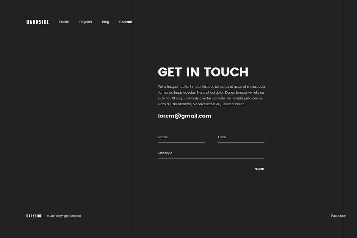 Darkside — Clean & Minimal Portfolio, a Websites & App Template by ScienteCraft (Photo 11 of 20)