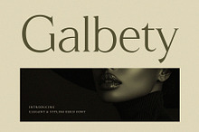 Galbety – Stylish & Elegant Serif
