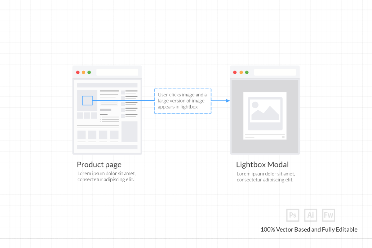 Tiles for Wireframes & Flowcharts V1, a Mockup by firetuts (Photo 2 of 4)
