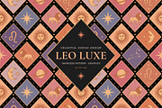 Leo Luxe - Pattern and Illustrations, a Pattern Graphic by Dina Mae (Thumbnail 1 of 11)