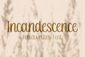 Incandescence Cute Handwritten Font