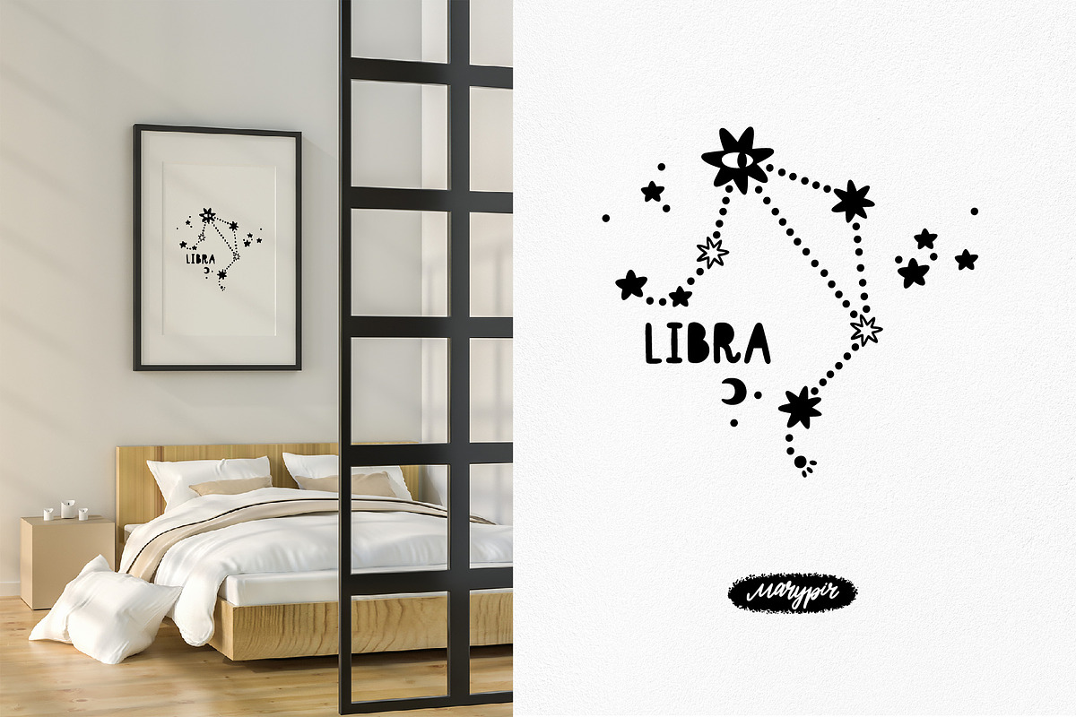 Zodiac Constellation bundle, an Illustration by Moony Рatterns (Photo 2 of 10)