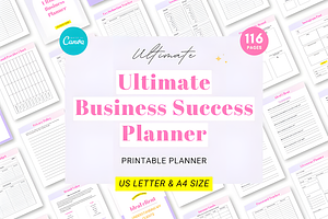 Business Planner Printable, a Social Media Template by Ink Gallery