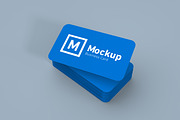 Round Edges Business Card Mockup | Print Templates ~ Creative Market