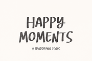 Happy Moments - Hand Drawn Font, a Handwritten Font by ™Creasi (Thumbnail 1 of 6)
