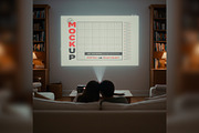 Projector Screen Home Cinema Mockups, a Mockup by Luuqas Design (Thumbnail 3 of 6)