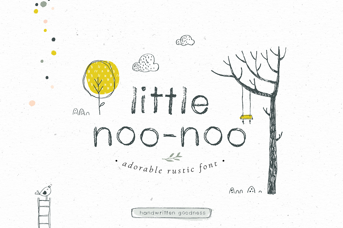 Little Noo-Noo rustic font
