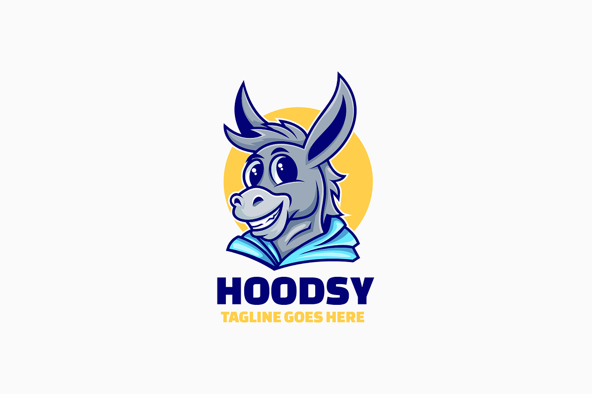 Hoodsy Mascot Cartoon Logo, a Branding & Logo Template by Artnivora.Std
