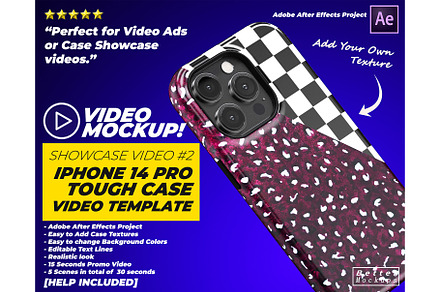 Video Mockup iPhone Snap Tough v2