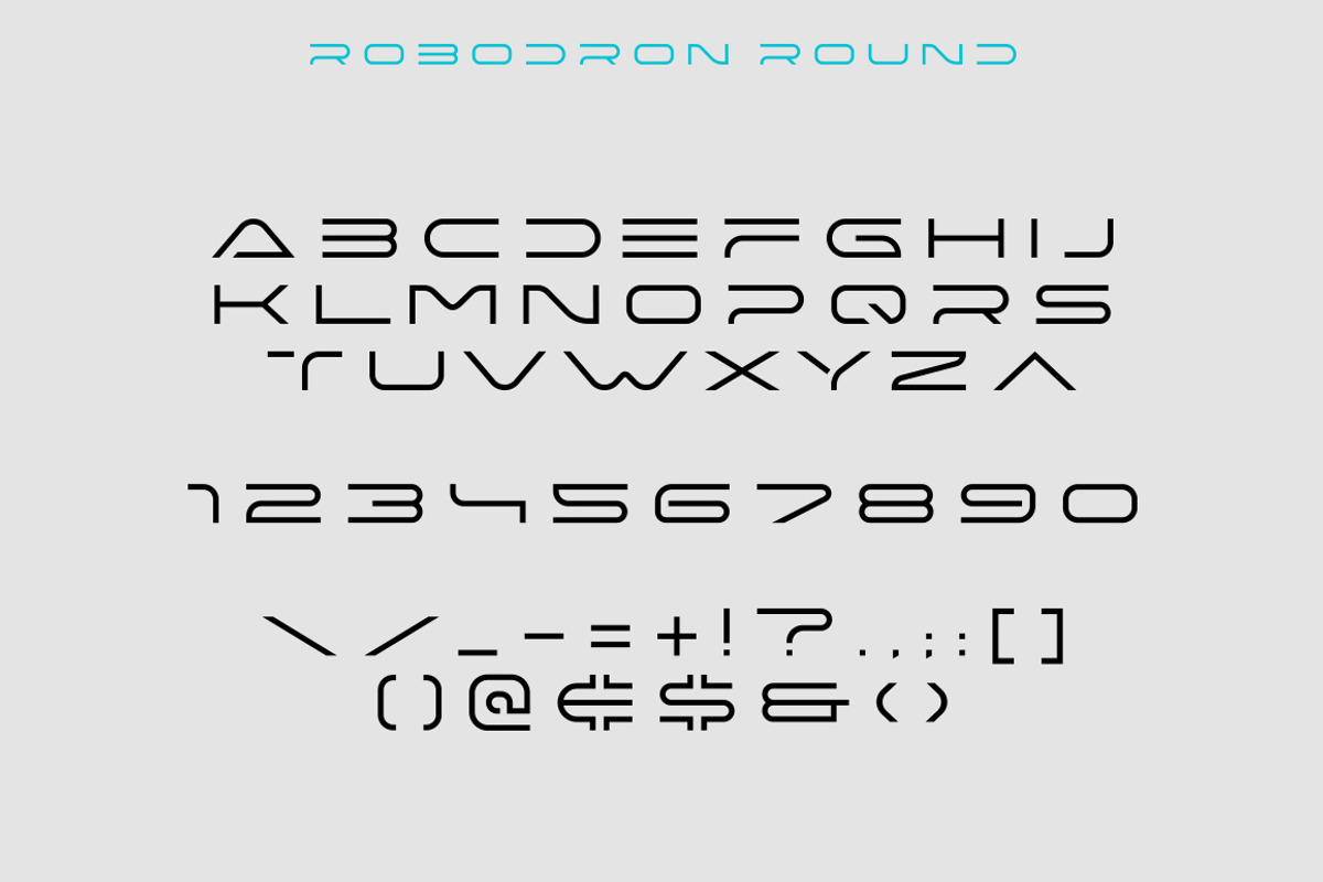 Robodron font, a Sans Serif Font by Sentavio (Photo 4 of 8)