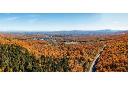Panorama of the northern part of New, a Nature Photo by Backyard Stock