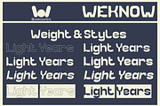 Light Years font, a Font by weknow (Thumbnail 6 of 8)
