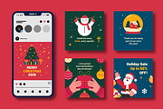 Christmas Social Media Post, a Social Media Template by MightyDesign (Thumbnail 1 of 5)