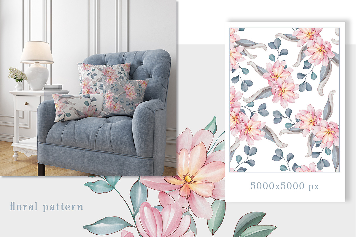 Lovely Garden. Pattern collection, a Pattern Graphic by DamriNa art (Photo 5 of 11)