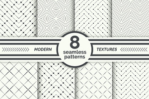 Modern geometrical seamless patterns