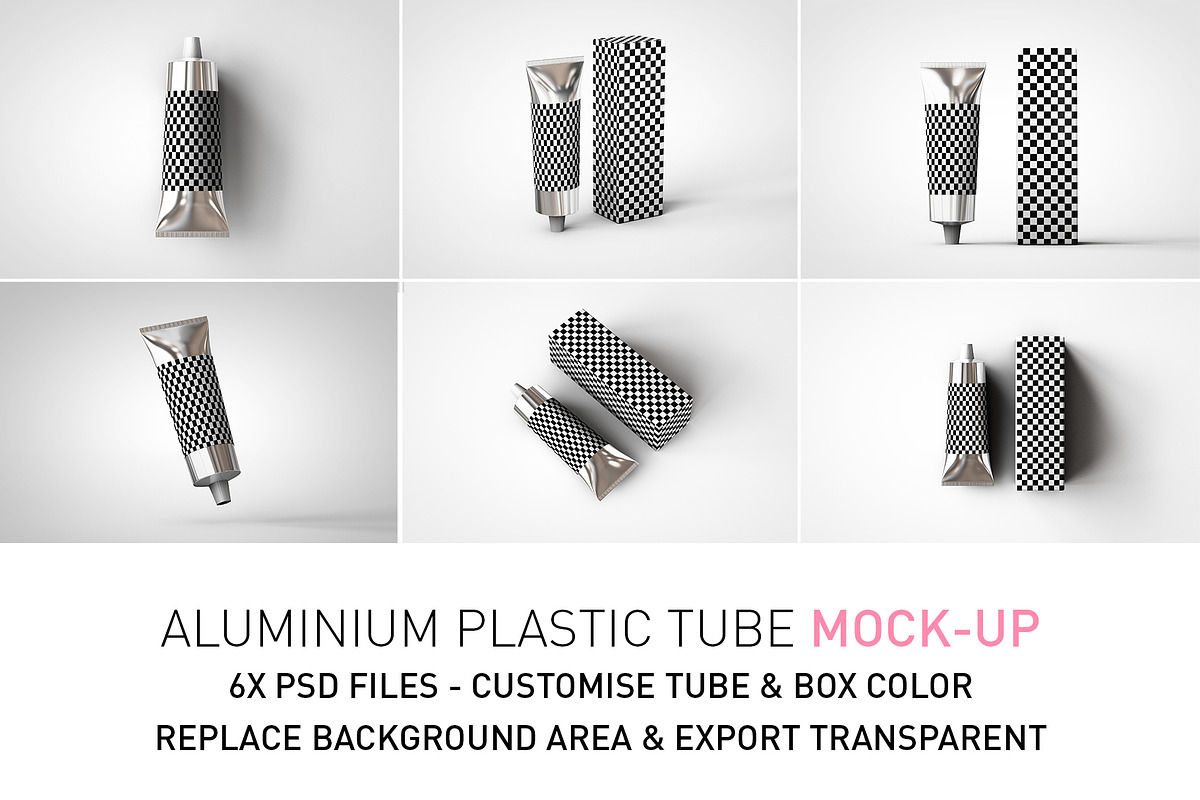 Aluminium Plastic Tube Mock-Up, a Packaging Mockup by TSOBG (Photo 2 of 16)