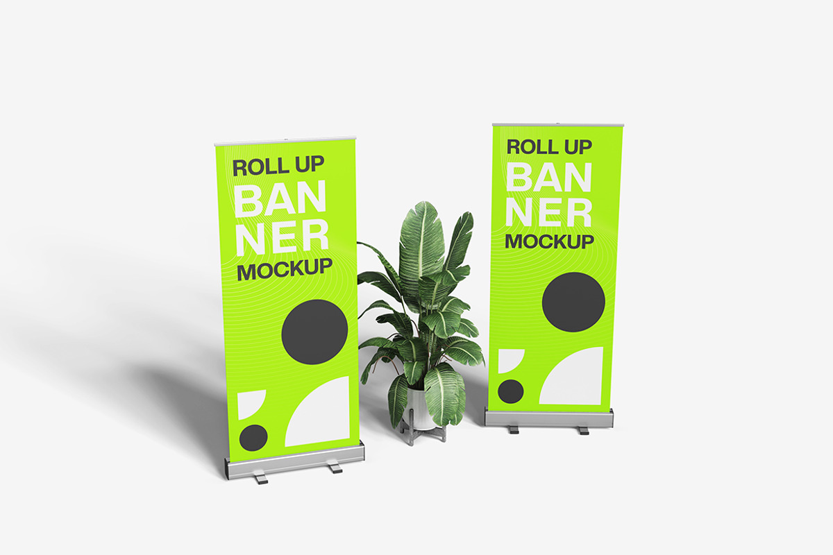 Rollup Banner Mockup, an Advertising Mockup by bimockup (Photo 5 of 6)