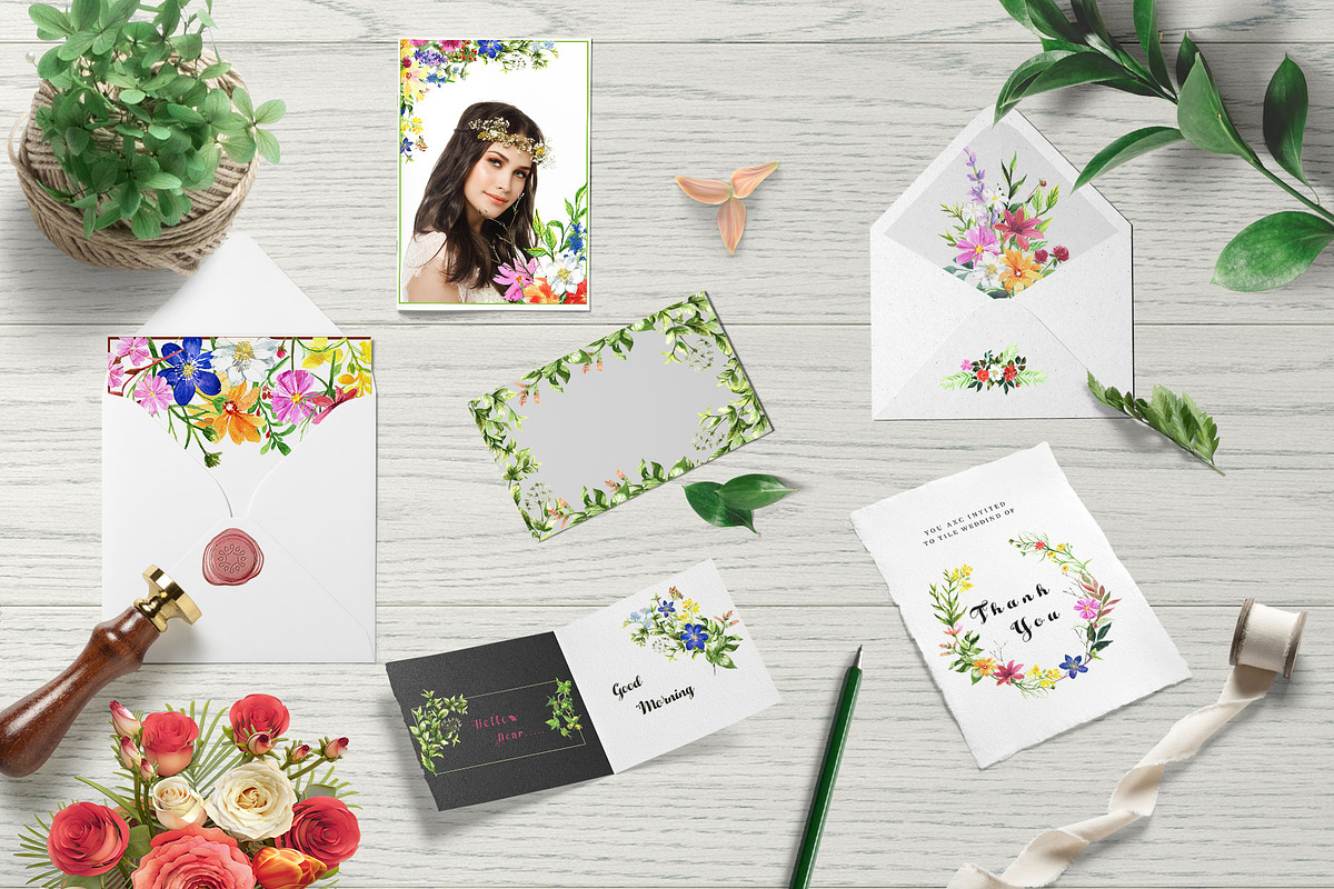 Watercolor Flower Set - Wild Flower, an Illustration by Pixavics (Photo 8 of 10)