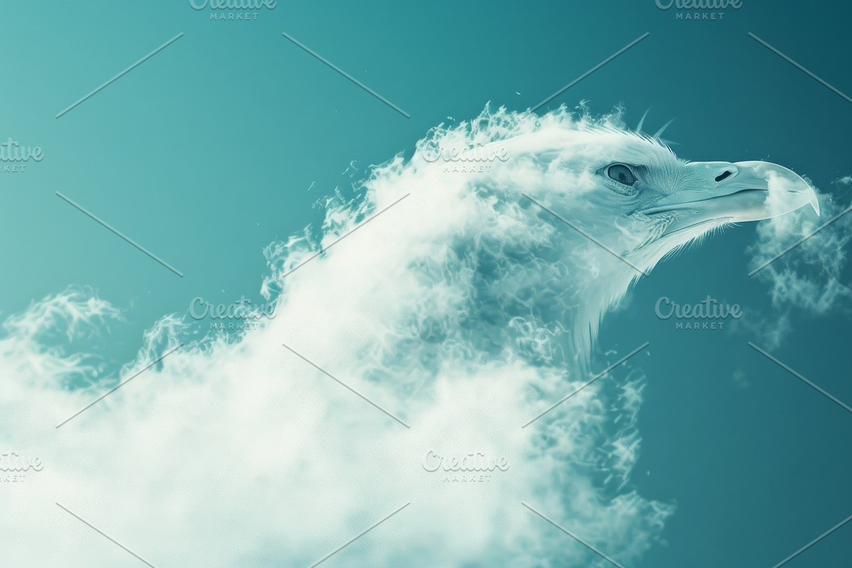 90 Clouds animals against a blue sky, an Animal Illustration by Handmadefont (Photo 36 of 64)