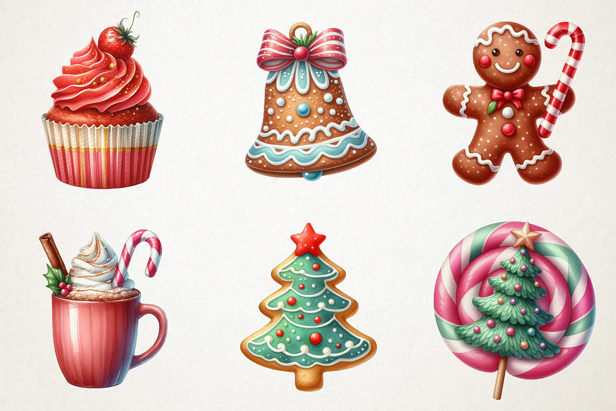 Sweet Holiday Cheer Clipart, an Illustration by RobertsArt (Photo 7 of 7)