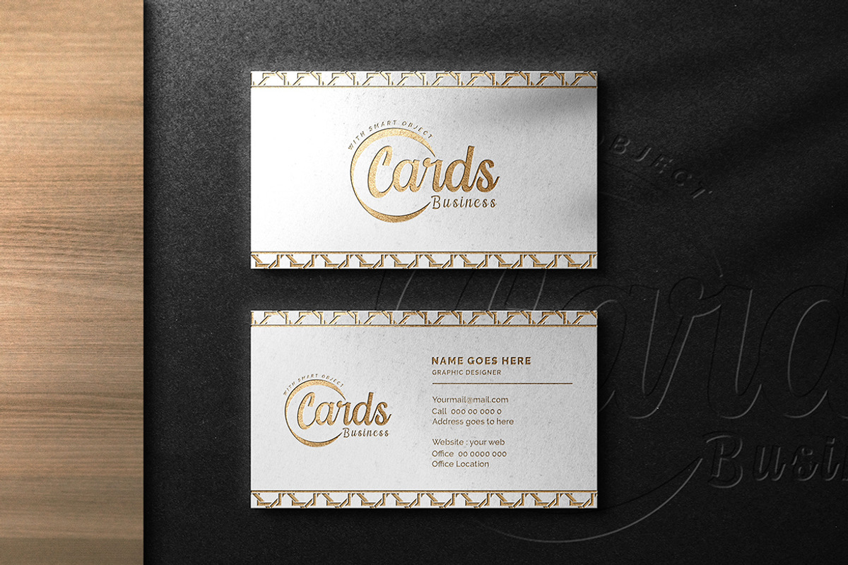 Business Card Mockups Design, an Advertising Mockup by Artlogs (Photo 2 of 3)