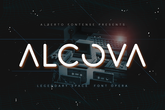 Alcova - Futuristic Cosmic Font preview 7