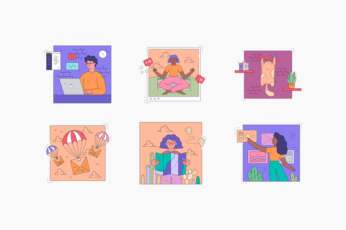 Bluurp! Illustration Kit, a Templates & Theme by ls-illustrations (Photo 5 of 7)