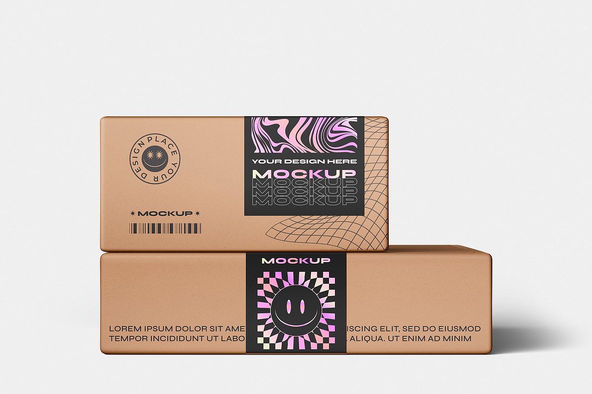 Adhesive Sealing Labels Mockup Set, a Packaging Mockup by ForgeDesign (Photo 5 of 10)