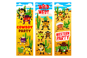 Kids Party With Cowboy Fruits