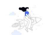 Minimalist Corporate Illustrations, an Illustration by SaurabhSharma (Thumbnail 7 of 11)