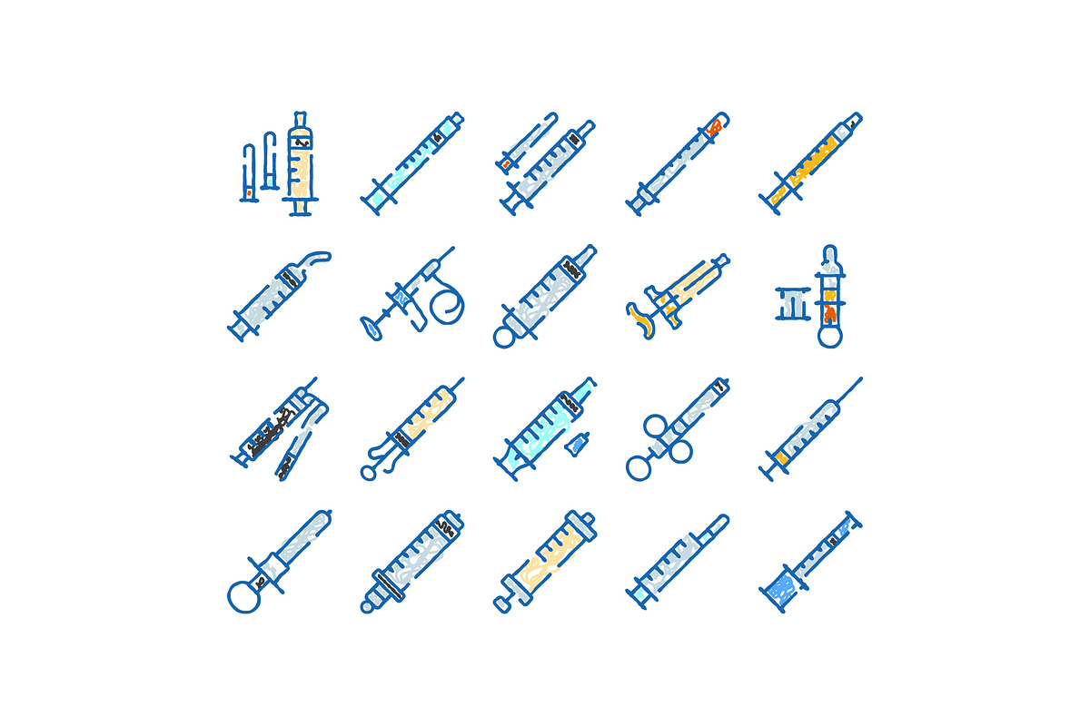 Medical syringe injection tools, an Object Graphic by pikepicture (Photo 1 of 3)