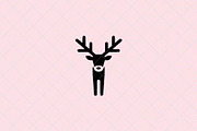 Minimalist Deer Icon, an Animal Illustration by Vectorium Studio (Thumbnail 2 of 4)