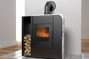 Aruba wood stove, an Object 3D Model by inDahouze (Thumbnail 1 of 8)