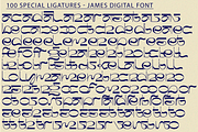 James Digital Font, a Sans Serif Font by 177Studio (Thumbnail 7 of 8)