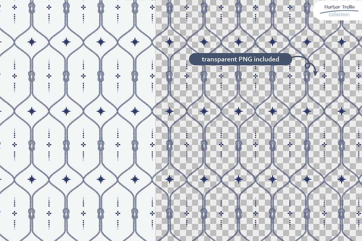 Harbor Trellis - Nautical Patterns, a Pattern Graphic by InaCorart (Photo 5 of 11)