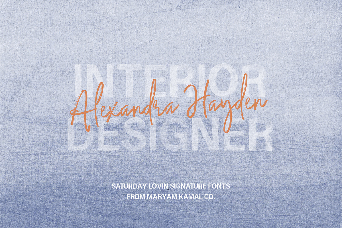 Saturday Loving Signature Font preview 6