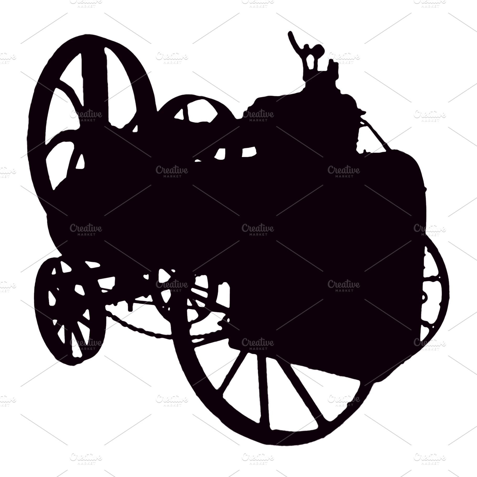 Vintage black steam engine machine, a Photo by DanFLCreativo