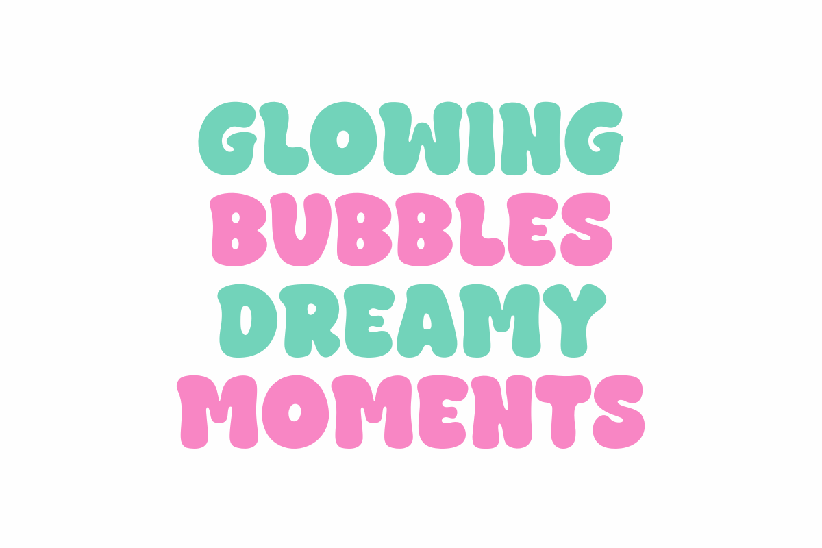 Bubble Sorbet - Cute Display Font, a Handwritten Font by SaktiAvellin (Photo 2 of 8)