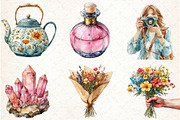 Boho Summer Clipart, an Illustration by Libby Wishes (Thumbnail 2 of 6)