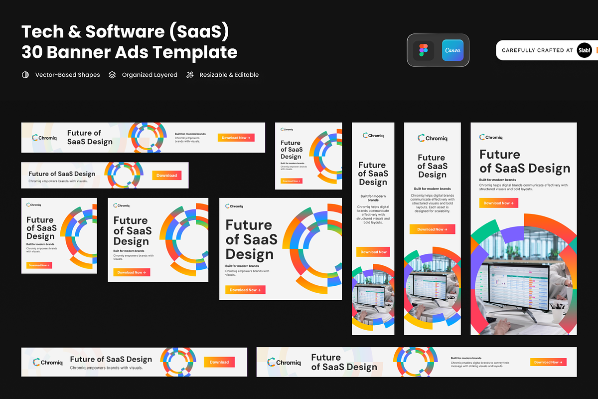 Tech & Software Web Ads Banners, a HTML Template by SLAB! Design (Photo 1 of 4)