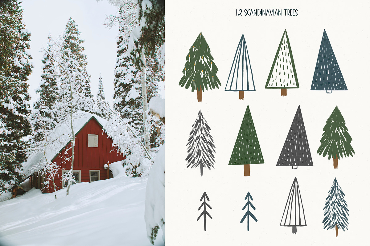 Cozy Winter. Scandinavian Christmas., a Seasonal Illustration by Ooh Lily (Photo 8 of 10)