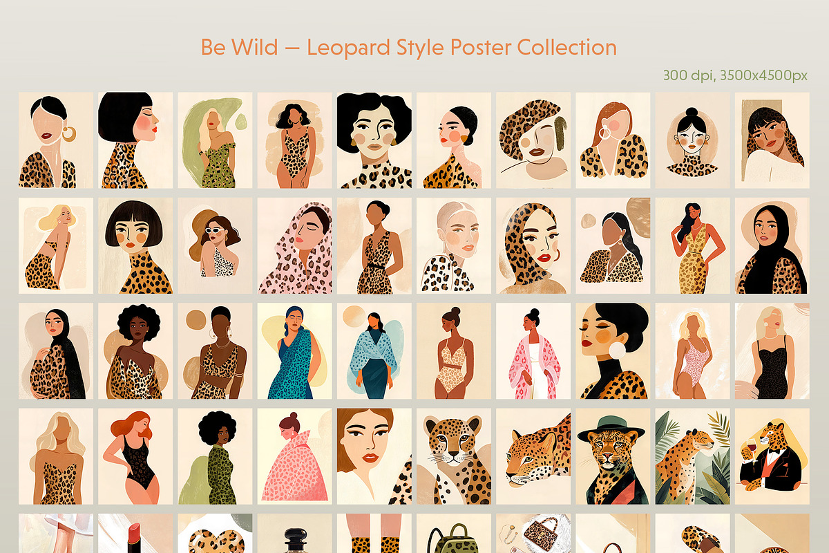 Be Wild Leopard Style Posters, a Background Graphic by MixedArt (Photo 7 of 9)