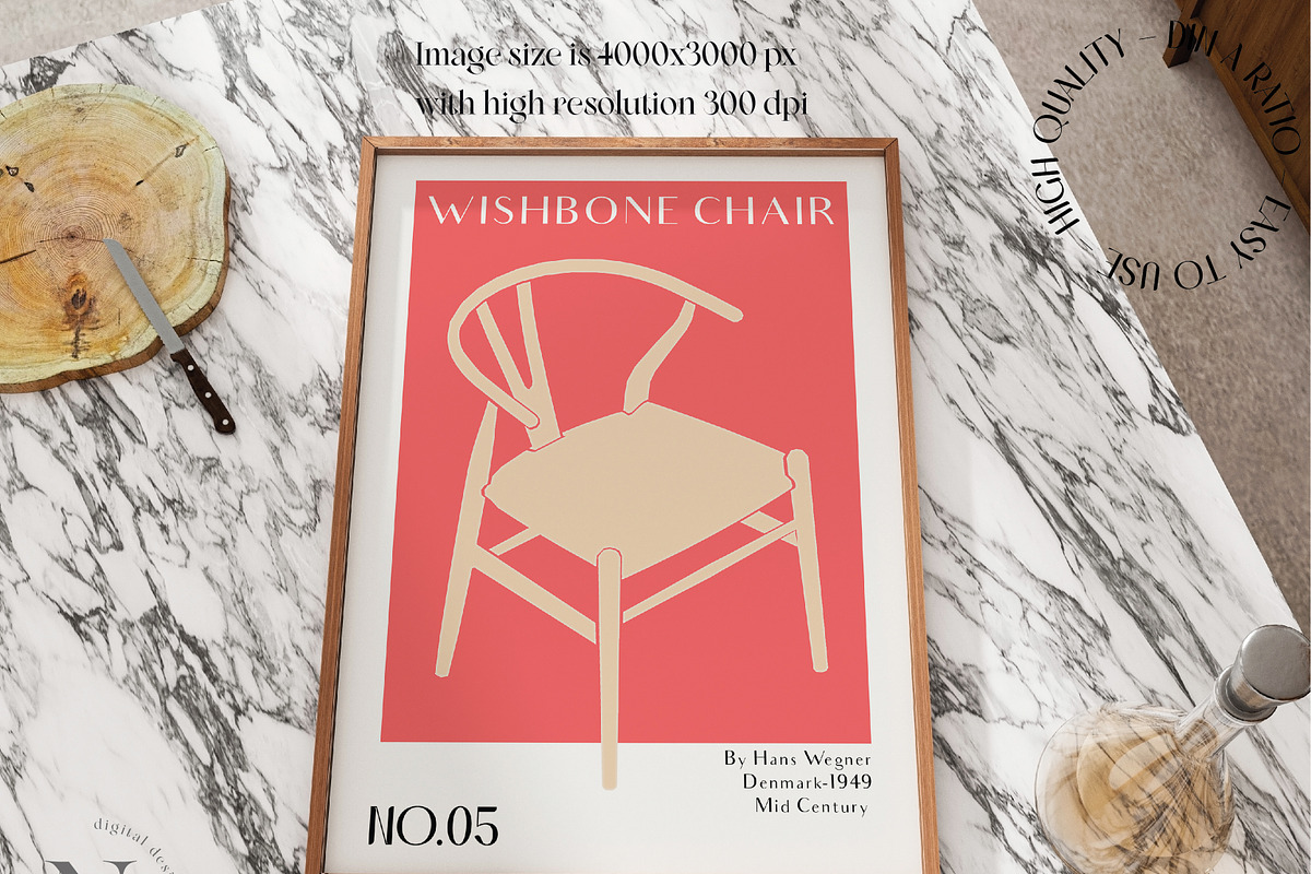 Frame mockup bundle in kitchen scene, a Product Mockup by N digital designs (Photo 4 of 5)