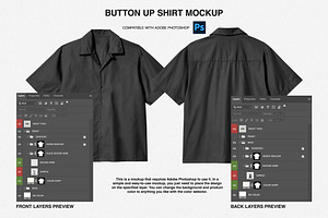 Button-Up Shirt Mockup