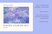 Abstract Backgrounds Pastel Clouds, a Texture Graphic by Olha Kozachenko (Thumbnail 2 of 7)