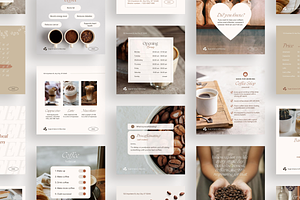 Coffee Shop Instagram Post Templates